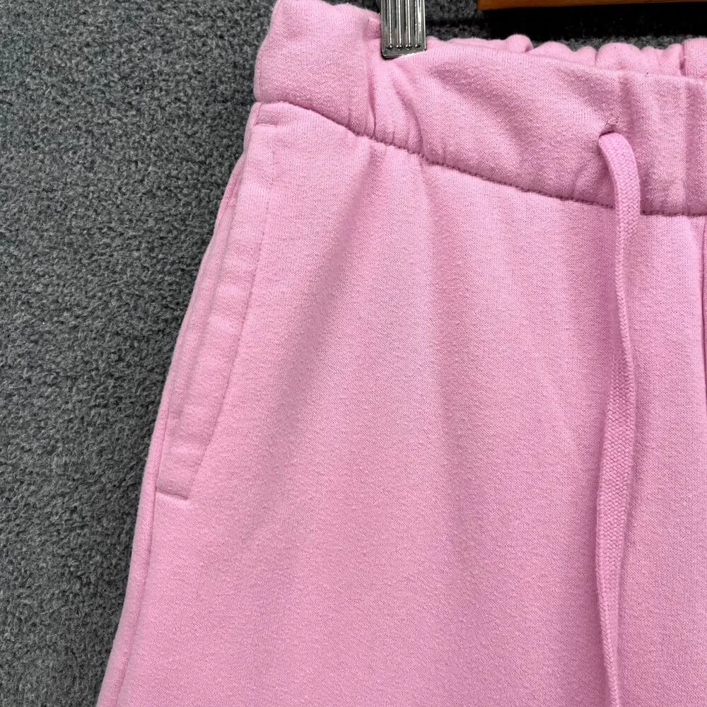 Gilly Hicks Sweatpants Womens XS Pink‎ Wide Leg High Rise Pull On Drawstrings - Picture 4 of 16